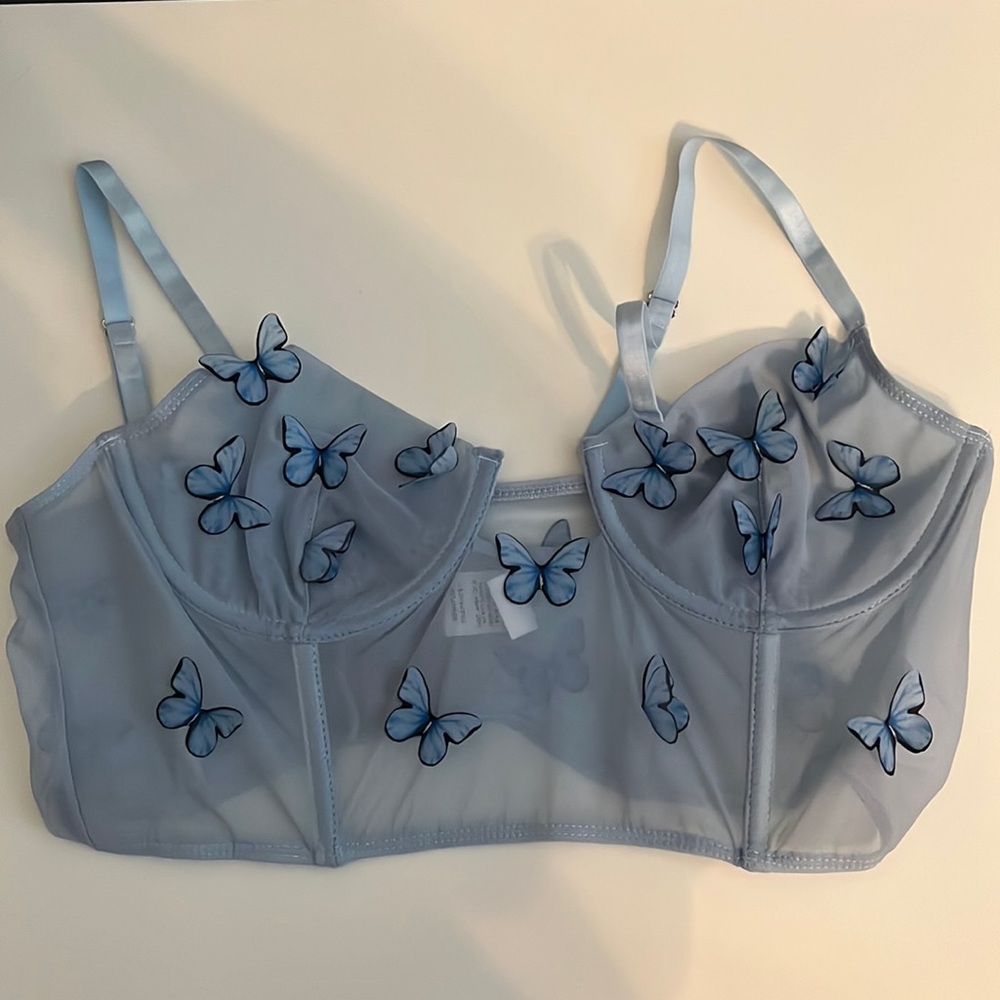 BRAND NEW WITH TAG BUTTERFLY CORSET TOP